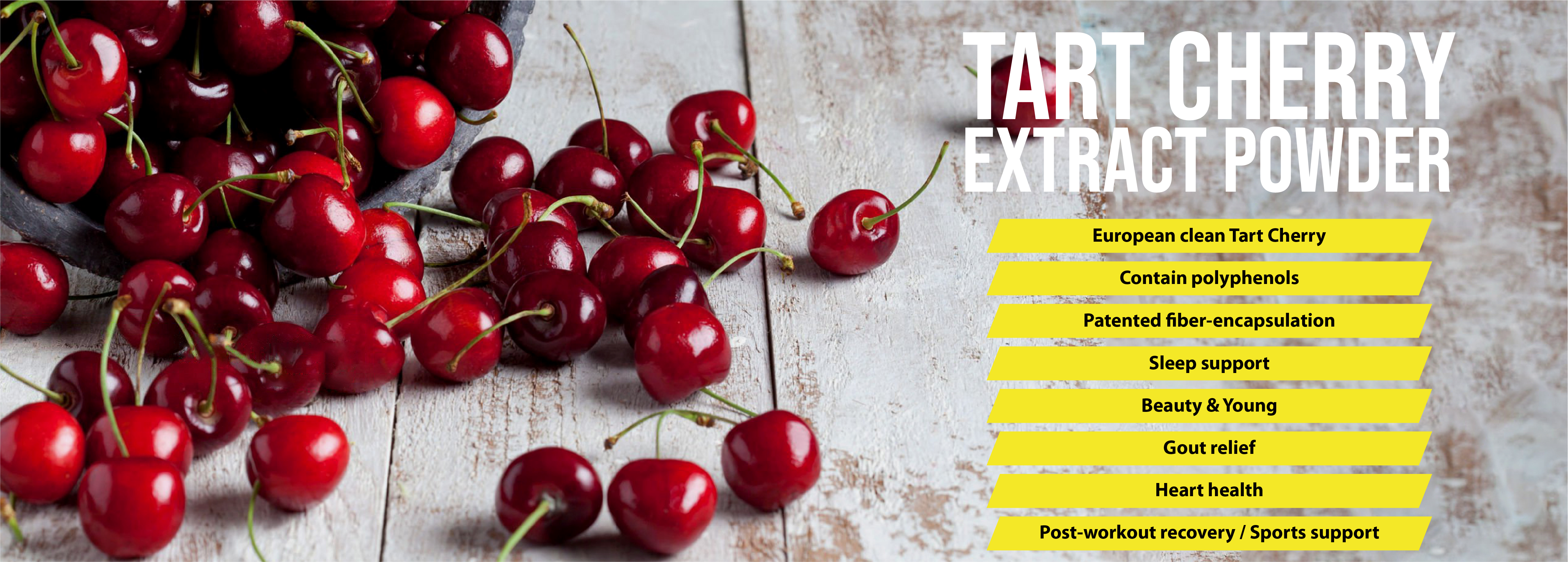 Tart Cherry Extract Powder supply in bulk and wholesale